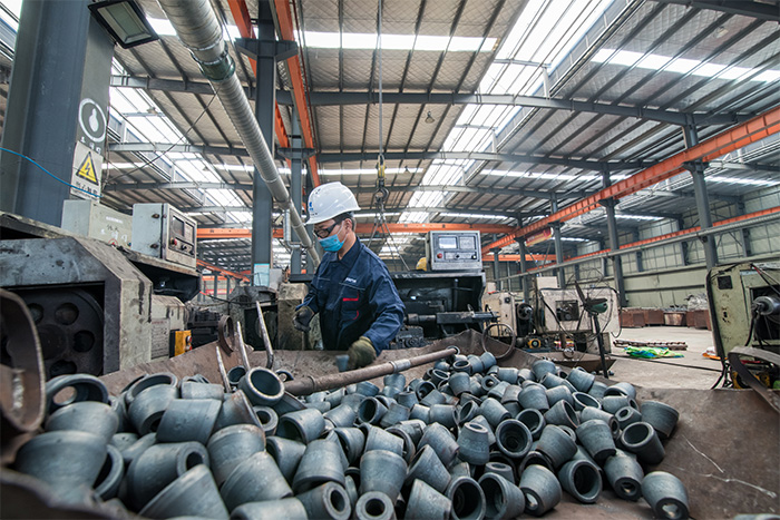 阿城网架配件-锥头加工车间